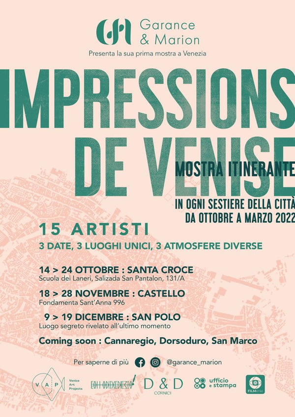 Impressions de Venise : la prima mostra a Santa Croce dal 14 ottobre al 24 ottobre