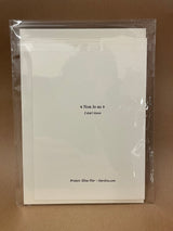 sewn card "Non lo so"