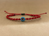 Red braided bracelet