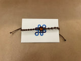 Brown braided bracelet