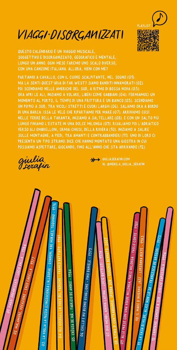 Calendar Viaggi Disorganizzatii - Giulia Serafin