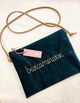 "Barcamenarsi" Velvet Clutch