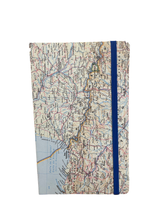 Medium Notepad "blue map"