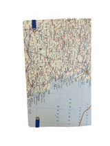 Medium Notepad "blue map"