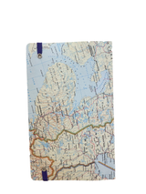 Medium notepad  "blue map"