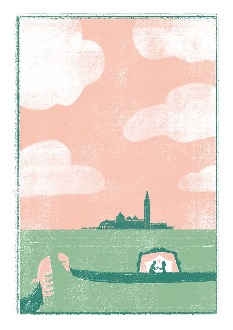 Postcard Venice gondola - Garance &amp; Marion
